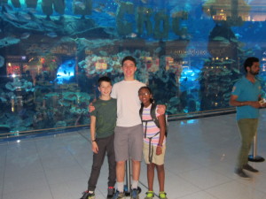 The Kids at the biggest mall in the world