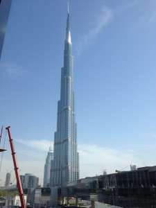 The Burj Khalifia the tallest building in the world