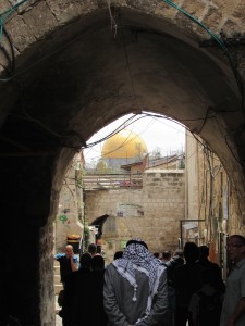 View of Temple Mount in the background