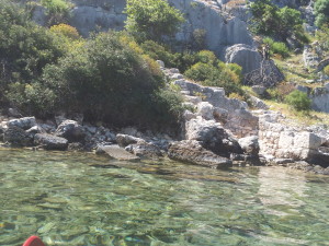 Over the Lycian ruins - not a great picture!