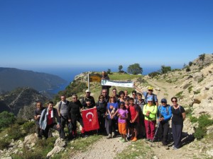 Great fun meeting a Turkish hiking club