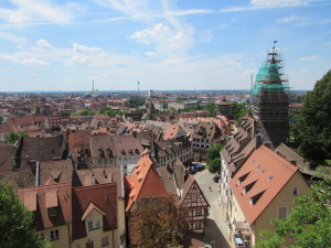 Nuremberg from one of the castle towers.
