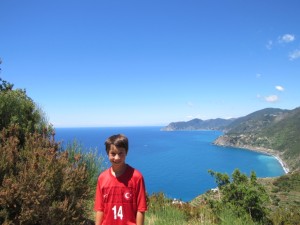 At the top before the steep descent to Manarola.