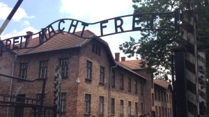 Gate to Auschwitz.